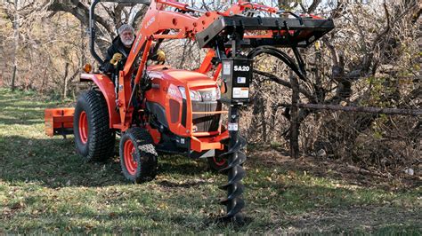 kubota mini excavator post hole auger|kubota bx post hole digger.